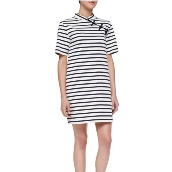 Marc Jacobs Navy and White Striped Nautical Dress with pockets! - Picture 3 of 10